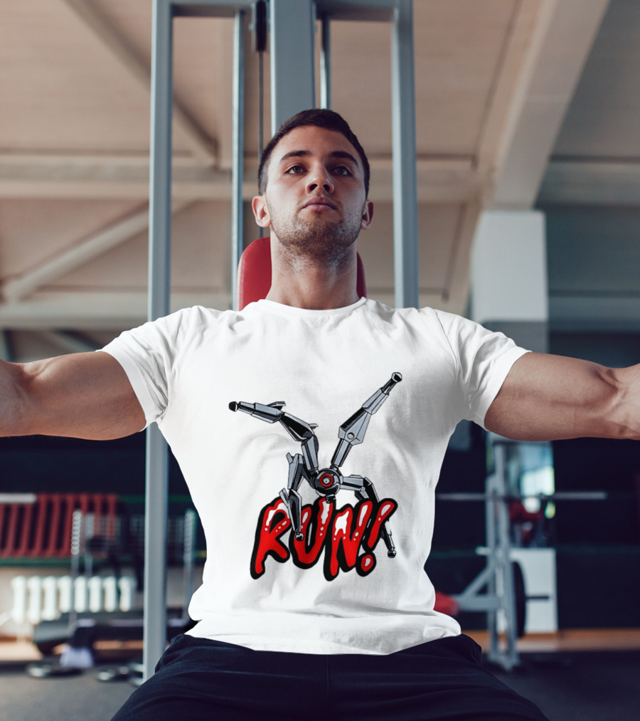 Robot Leaper ARC Raiders RUN Cyborg Invasion T-Shirt