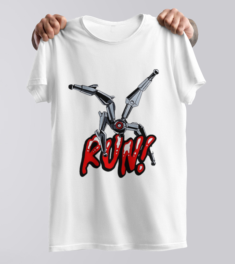 Robot Leaper ARC Raiders RUN Cyborg Invasion T-Shirt
