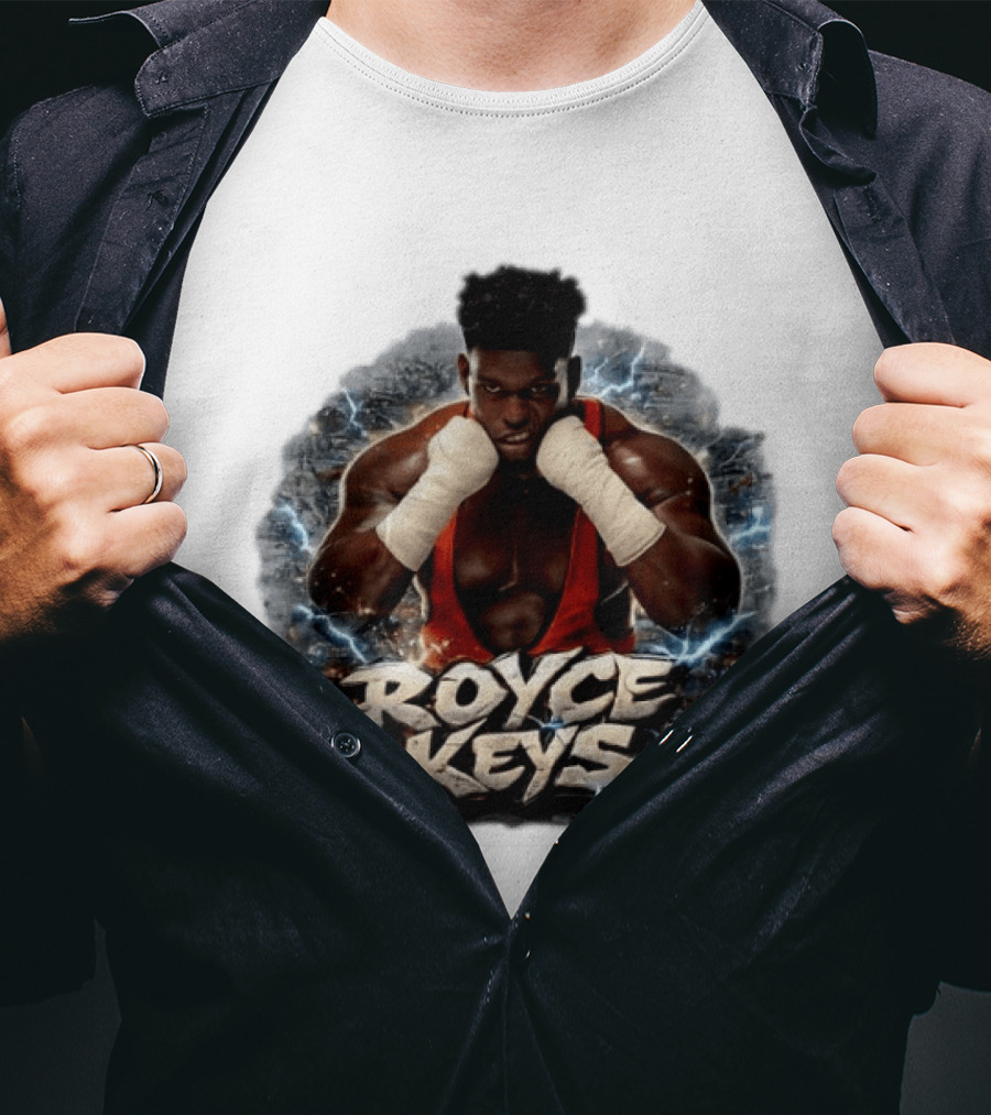 Royce Keys AEW Boxing Pose Lightning T-Shirt