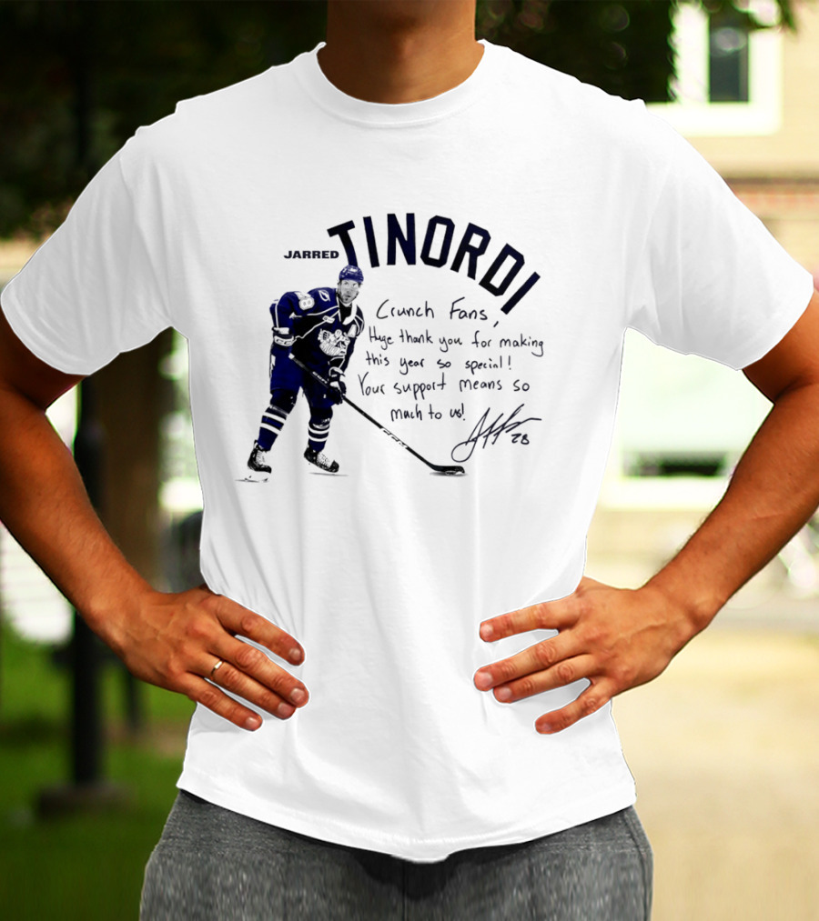 Syracuse Crunch Jarred Tinordi Fans Huge Thank You For Making This Year Special Your Support Means So Much T-Shirt
