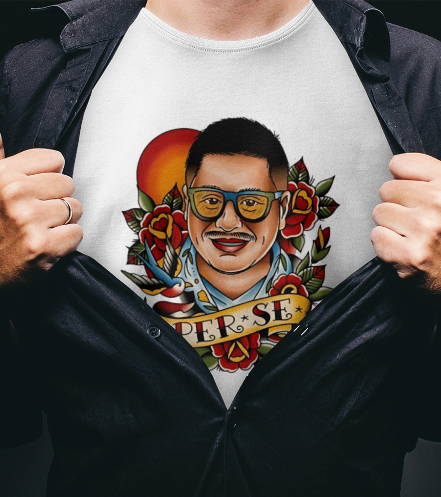 Per Se Old School Tattoo Roses Swallow T-Shirt