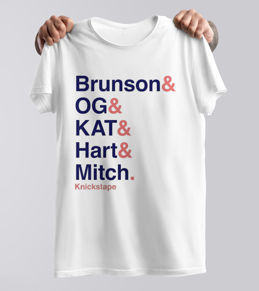 Brunson OG KAT Hart Mitch New York Knicks Knickstape T-Shirt
