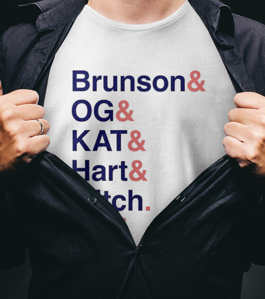 Brunson OG KAT Hart Mitch New York Knicks Knickstape T-Shirt