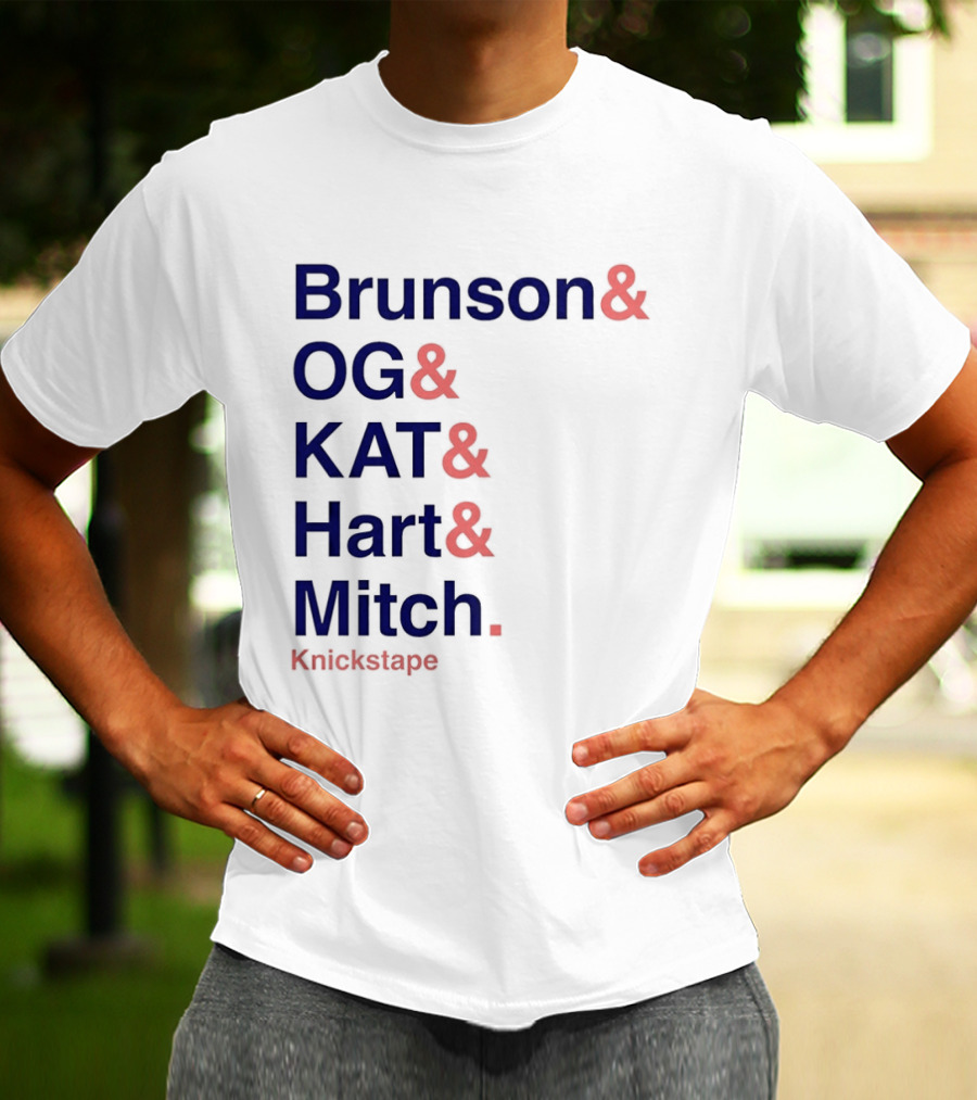 Brunson OG KAT Hart Mitch New York Knicks Knickstape T-Shirt