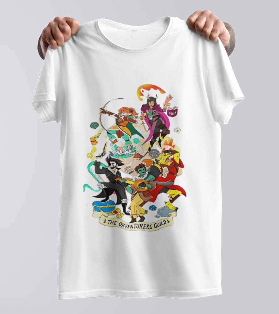 The Oxventurers Guild YouTube Outside Xbox Characters Adventure Fantasy T-Shirt