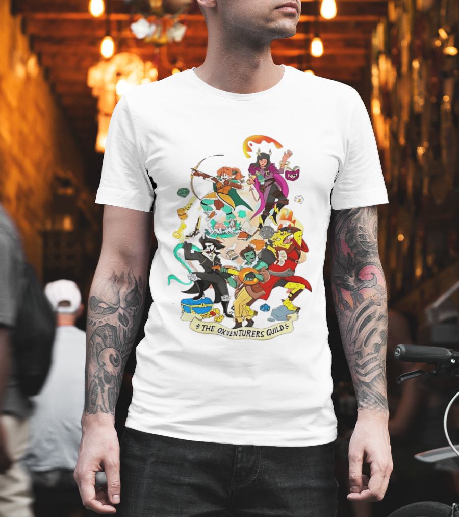 The Oxventurers Guild YouTube Outside Xbox Characters Adventure Fantasy T-Shirt