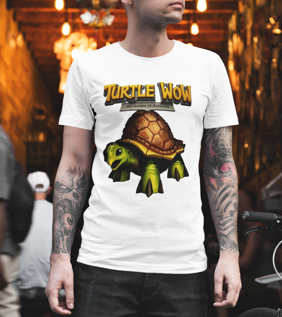 Turtle WoW Mysteries Of Azeroth Tortoise Adventure T-Shirt