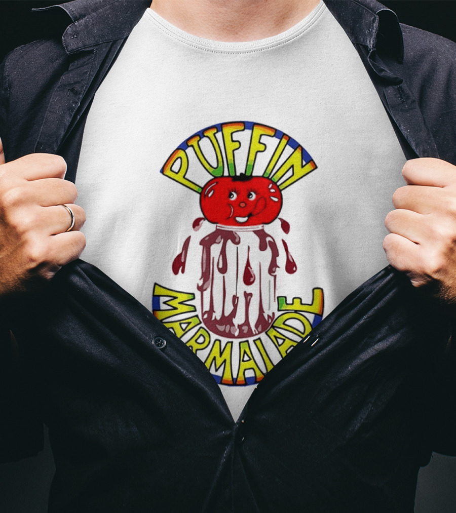Puffin Marmelade Tomato Jam Zwei Asse Trumpfen Auf T-Shirt