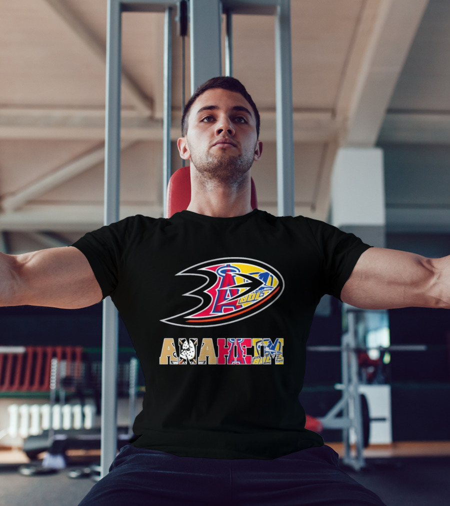 Anaheim Ducks Angels Rams Sports Teams Fan Merchandise T-Shirt