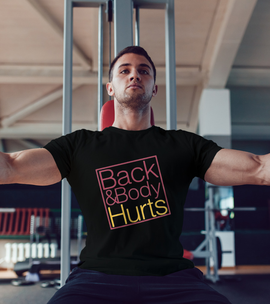 Back Body Hurts Pain Relief Humor Square T-Shirt