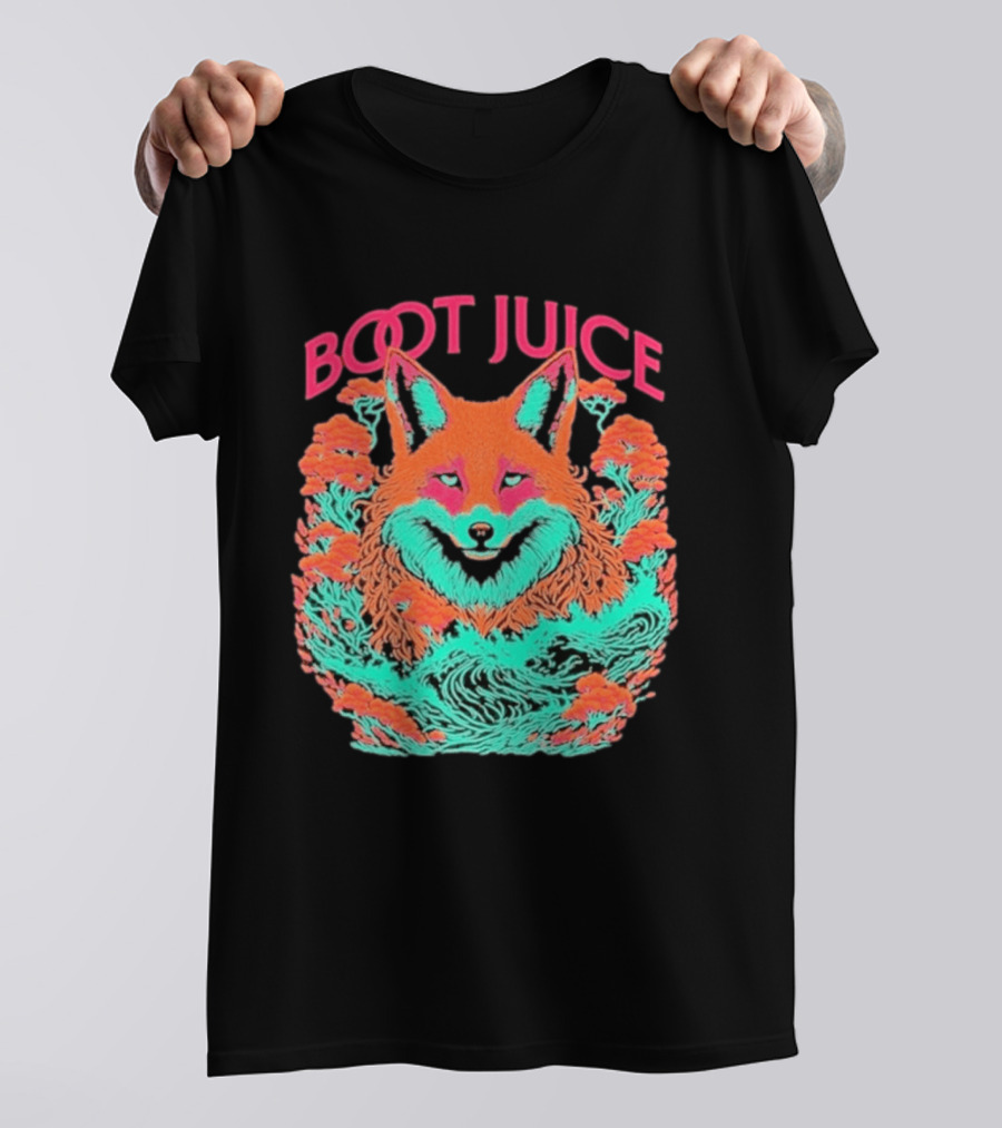 Boot Juice Psychedelic Neon Fox T-Shirt