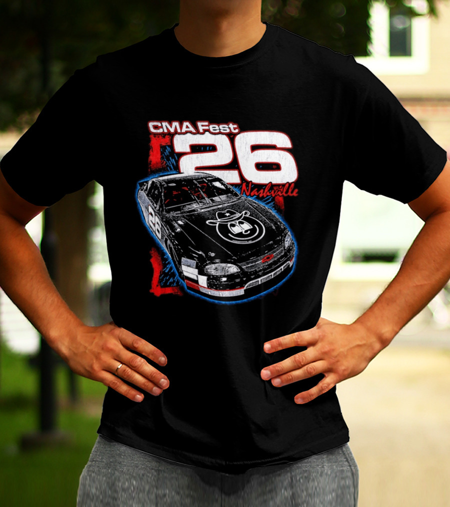 CMA Fest 26 Race Car Nashville 2026 T-Shirt