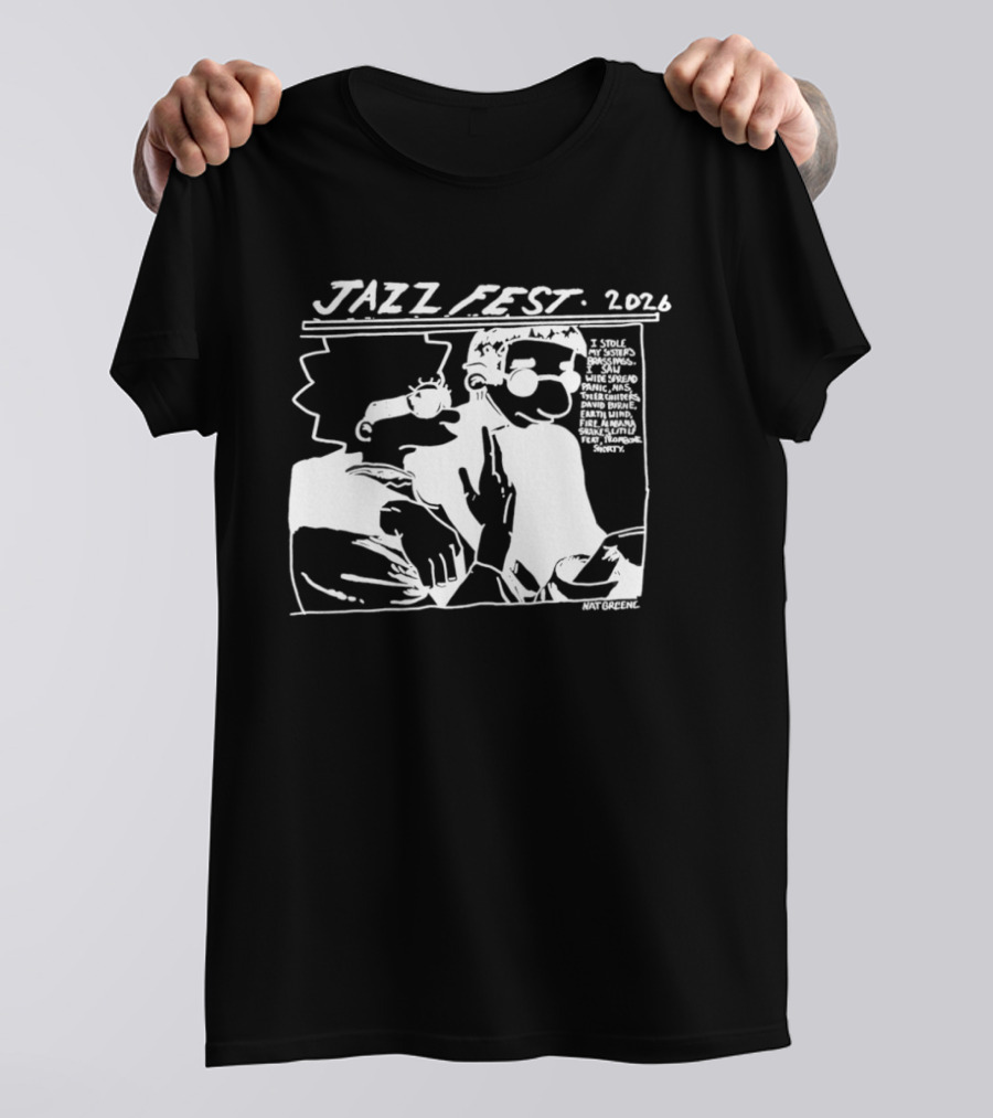 Jazz Fest 2026 I Stole My Sister's Brassimos Saw Widespread Panic T-Shirt