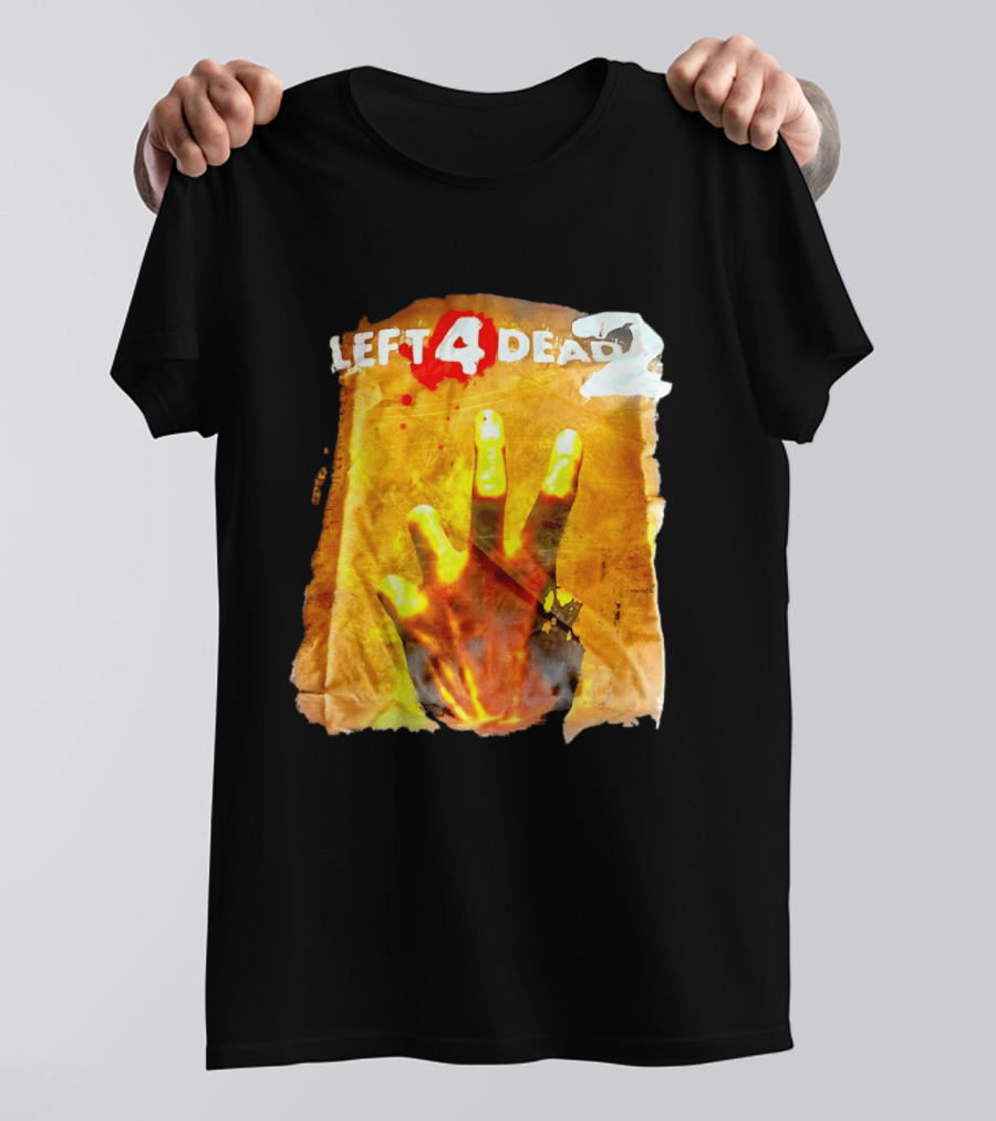 Left 4 Dead 2 Zombie Hand Iconic Horror Game T-Shirt
