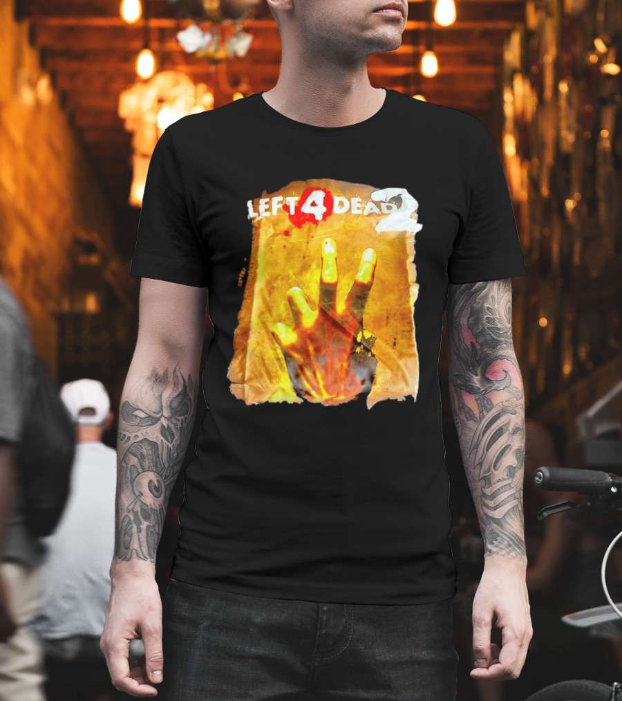 Left 4 Dead 2 Zombie Hand Iconic Horror Game T-Shirt