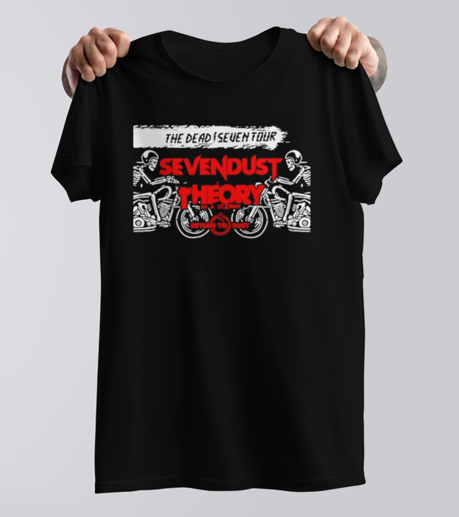 Sevendust Theory The Dead Seven Tour Return To Dust 2026 T-Shirt