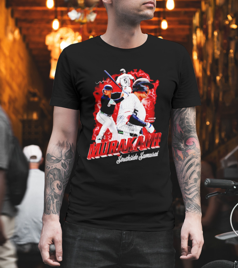 Munetaka Murakami Southside Samurai Baseball Players MLB Commendation T-Shirt