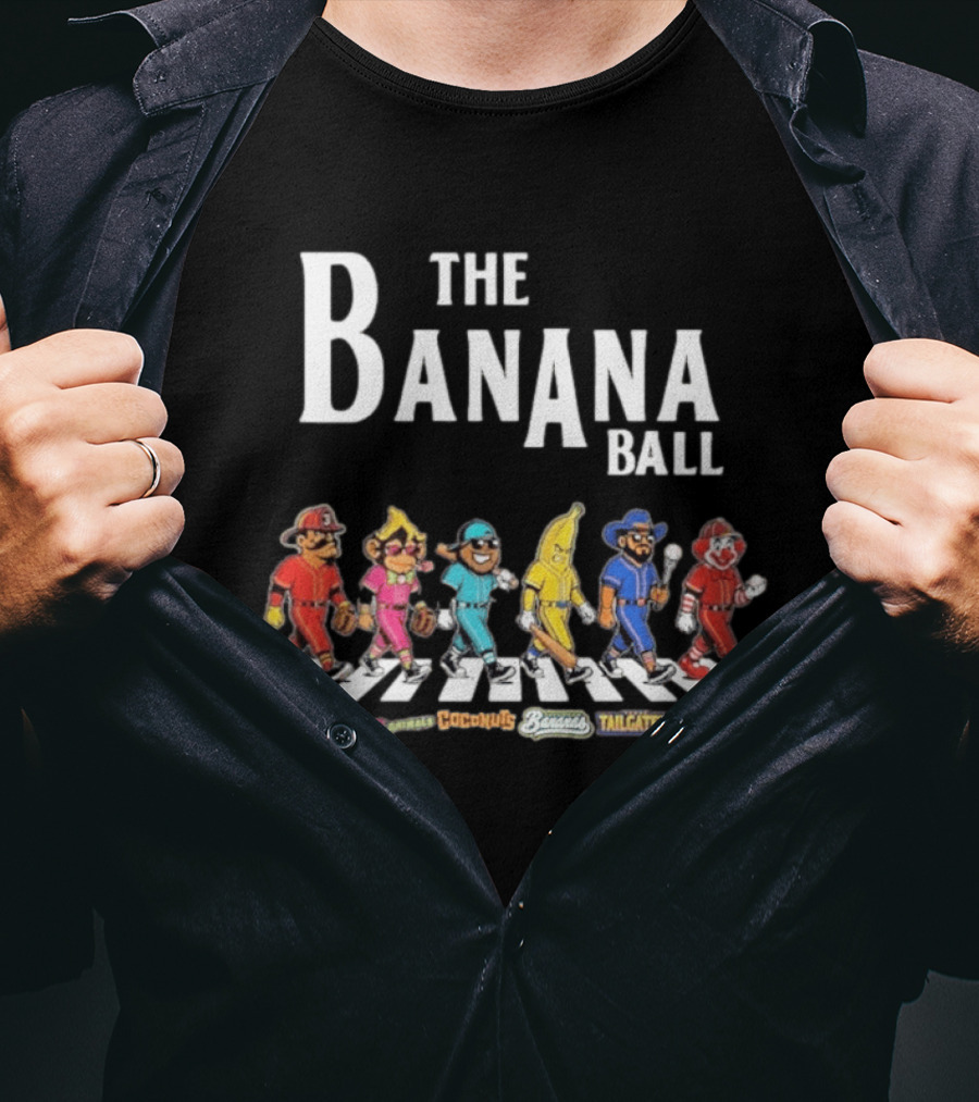 The Banana Ball Freestylers Party Animals Hooligans Bananas Tailgaters Clowns T-Shirt
