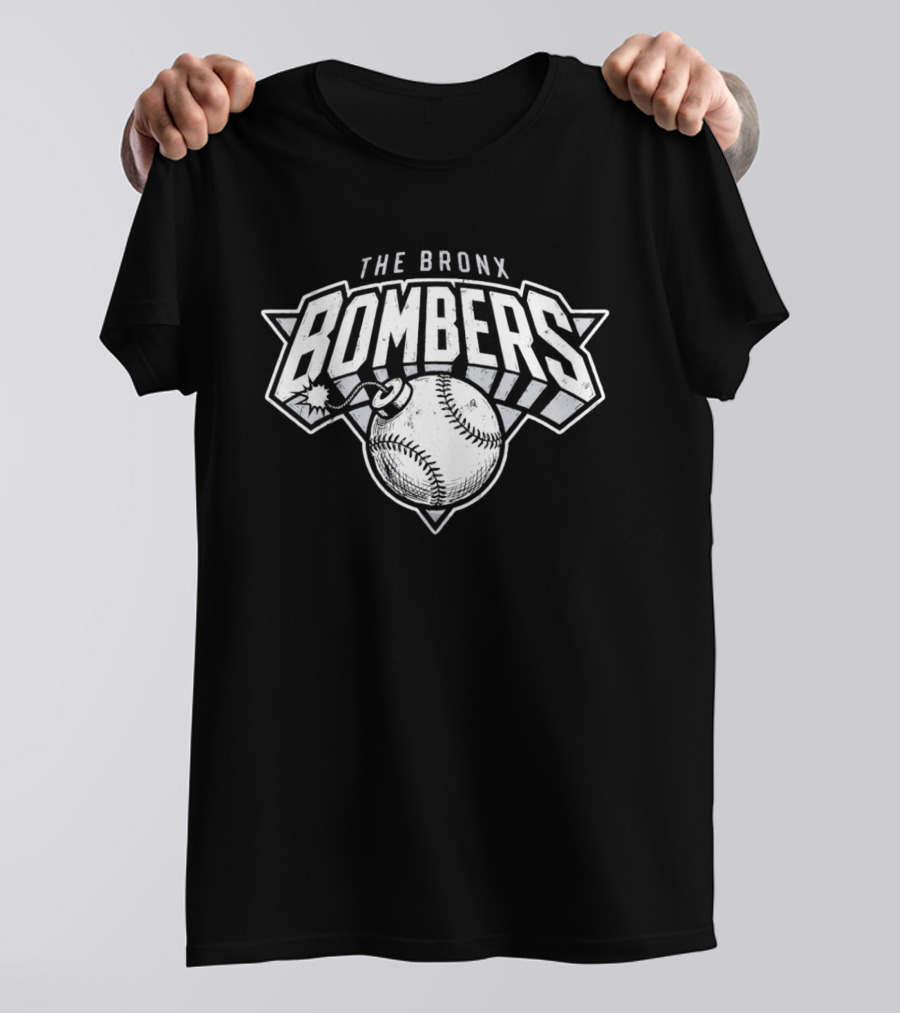 The Bronx Bombers Baseball Basketball Mashup New York Knicks T-Shirt
