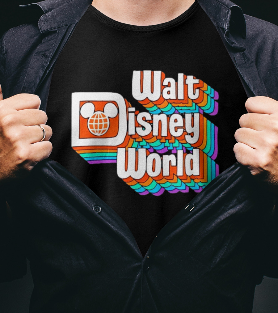Walt Disney World Retro Rainbow Mickey Ears T-Shirt