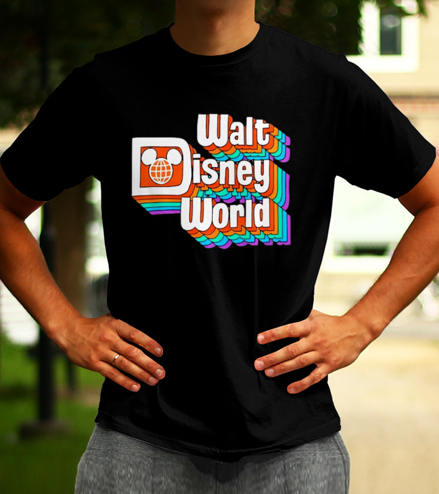 Walt Disney World Retro Rainbow Mickey Ears T-Shirt