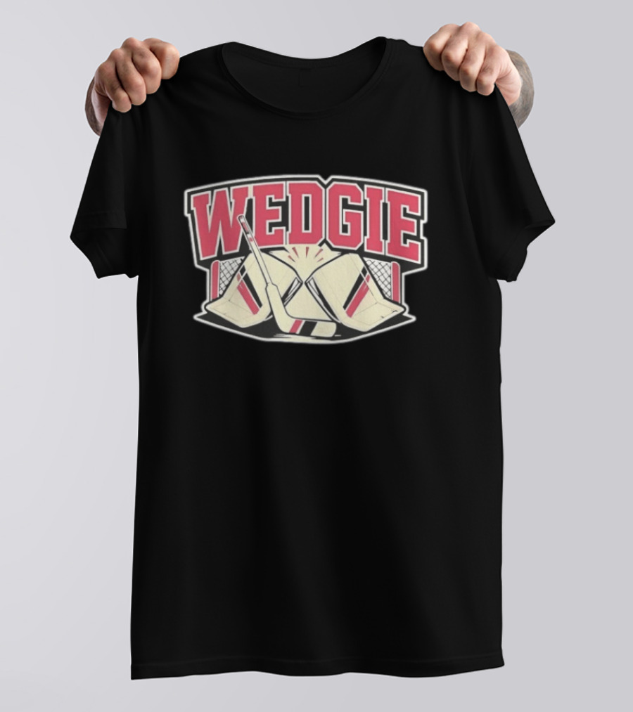 Avalanche Scott Wedgewood Wedgie Hockey Goalie Stick And Net T-Shirt