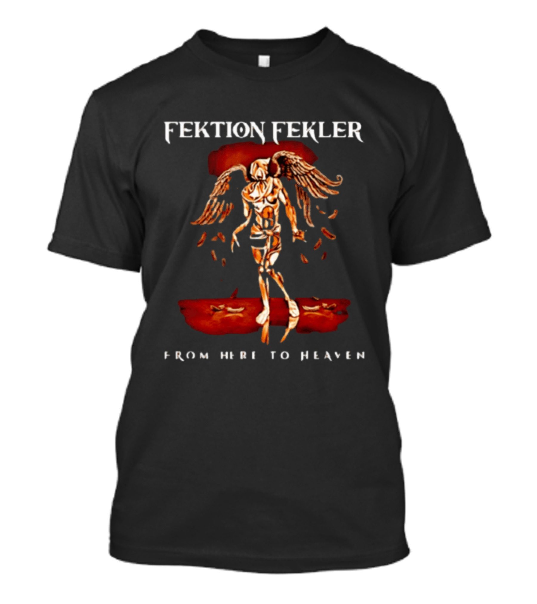 Fektion Fekler From Here To Heaven Angelic Figure With Wings T-Shirt
