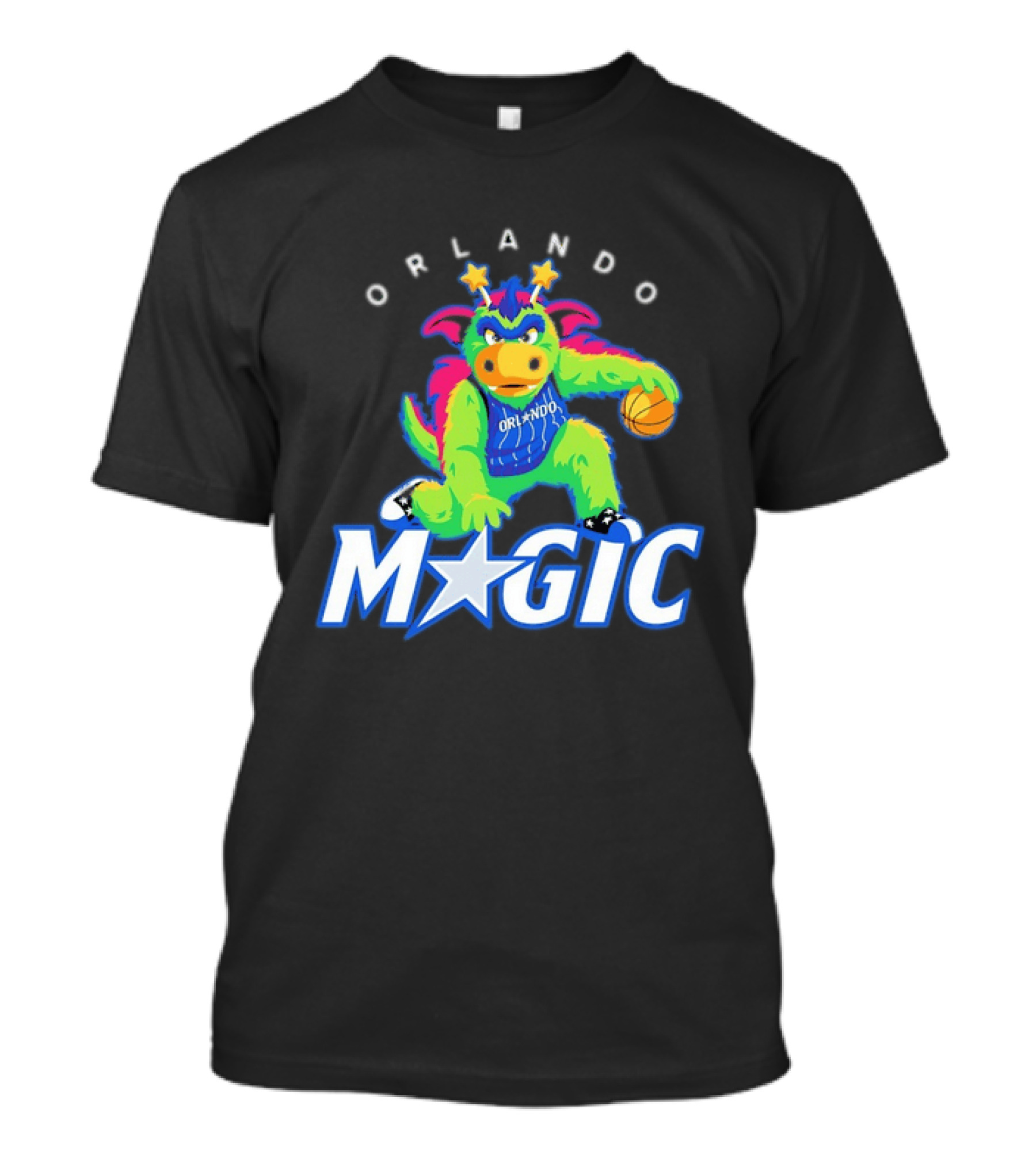 NBA Orlando Magic Stuff The Magic Dragon Basketball T-Shirt