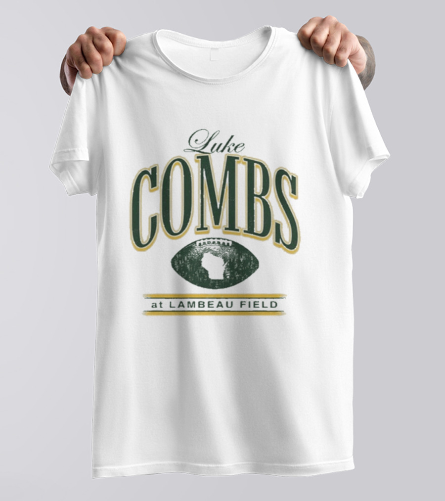 Luke Combs At Lambeau Field Wisconsin Football 2026 T-Shirt
