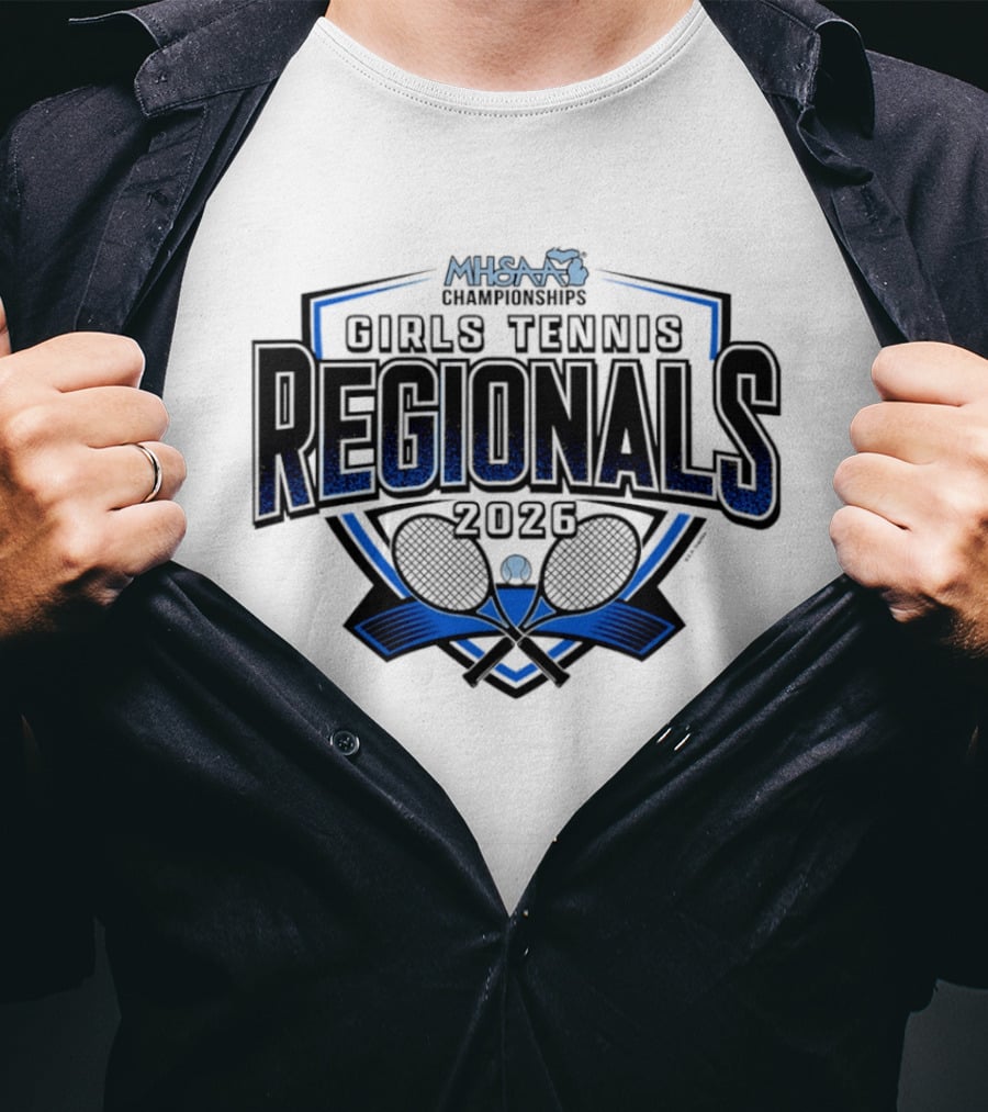 MHSAA 2026 Girls Tennis Regionals Competition T-Shirt