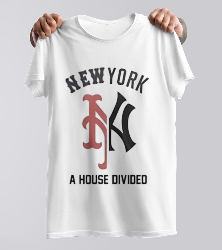 New York Yankees X Mets A House Divided The Subway Series T-Shirt