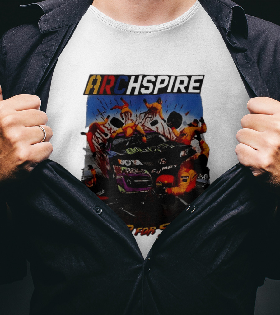 Archspire Bleed For Speed Racing Chaos With Pit Crew Action T-Shirt