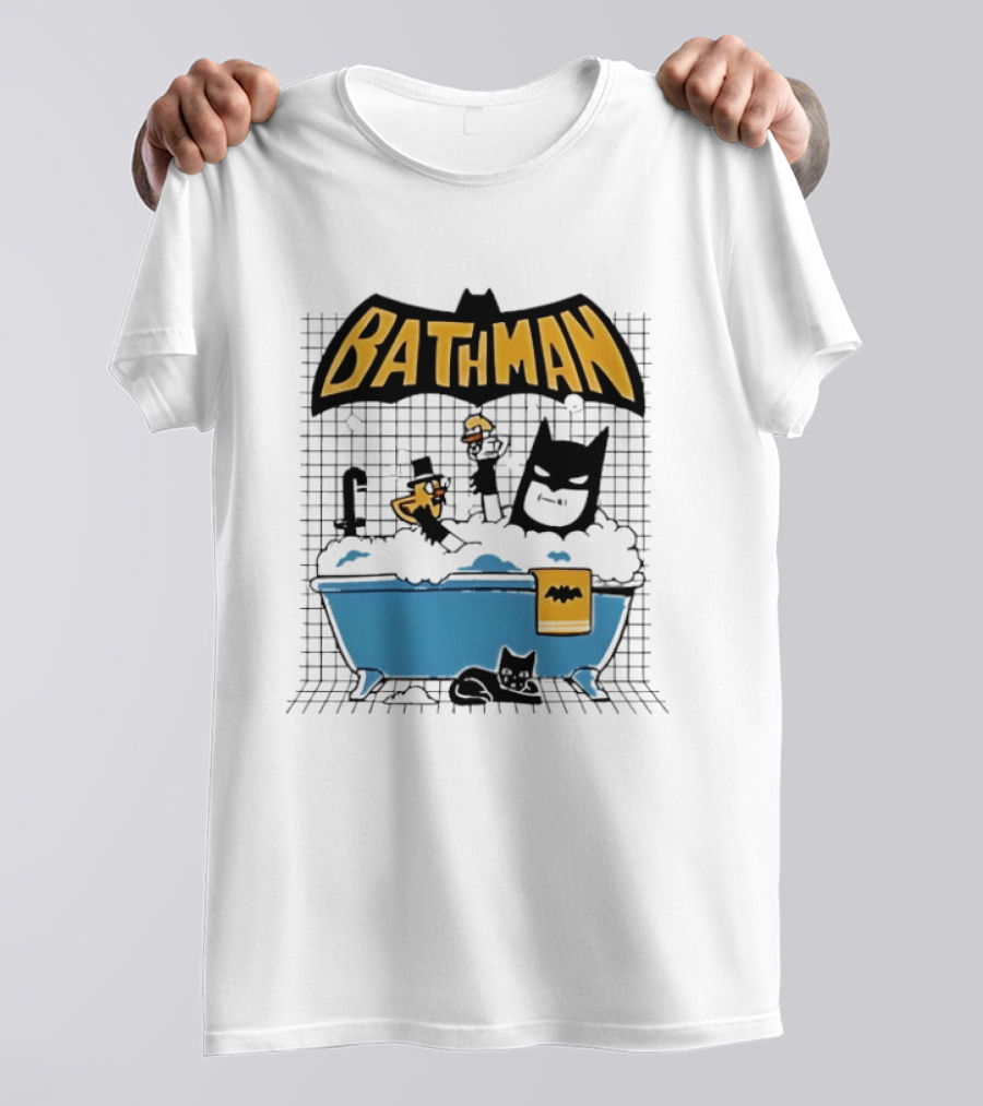 Bathman Super Hero Bathtub Adventure With Bat Towel And Rubber Duck T-Shirt