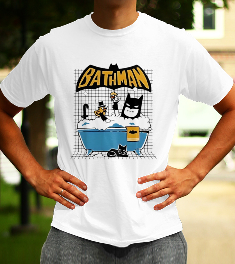Bathman Super Hero Bathtub Adventure With Bat Towel And Rubber Duck T-Shirt