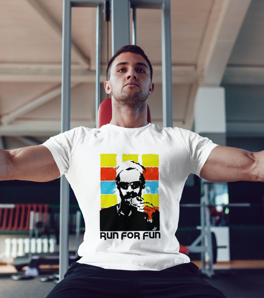 Run For Fun Retro Color Block T-Shirt