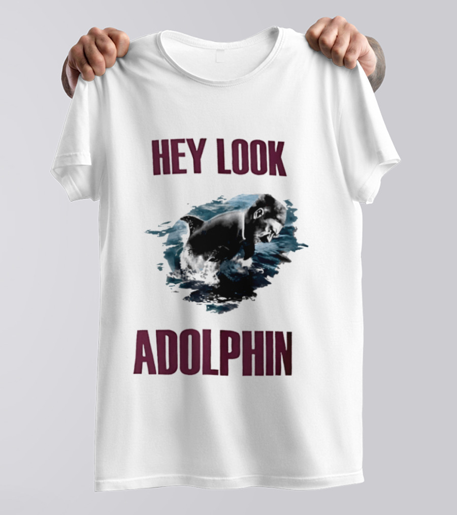 Hey Look Adolphin Clever Visual Wordplay Concept T-Shirt