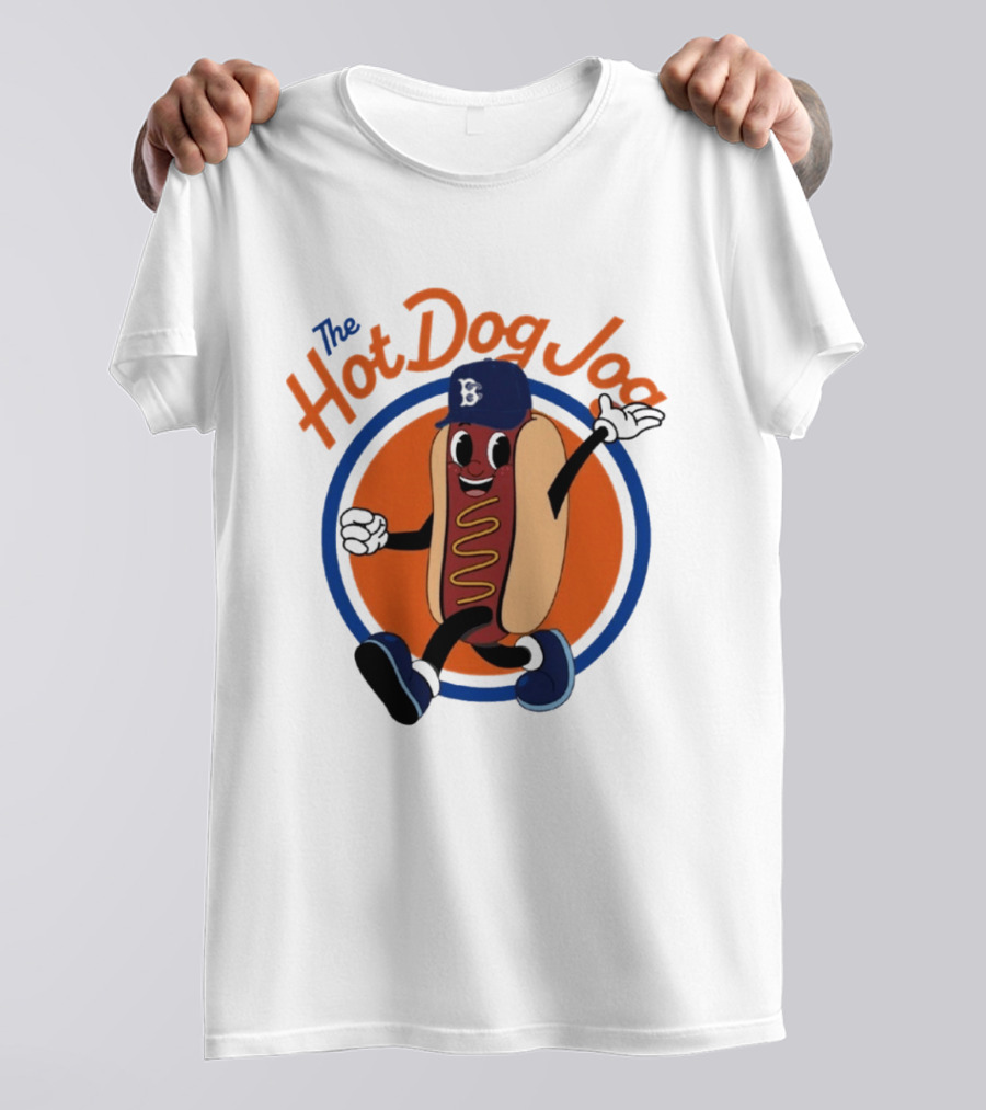 Brooklyn Cyclones The Hot Dog Jog Baseball T-Shirt