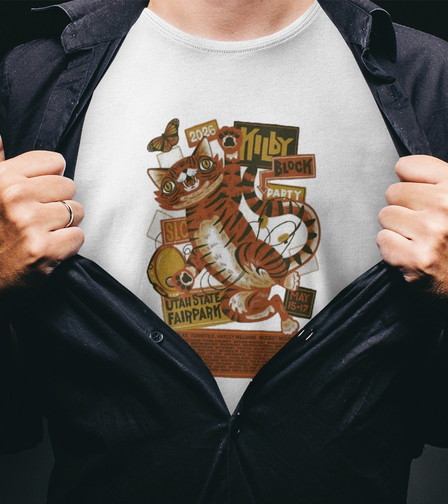 Kilby Block Party 2026 Utah State Fairpark May 15 17 Featuring Lorde Hayley Williams Modest Mouse And More T-Shirt