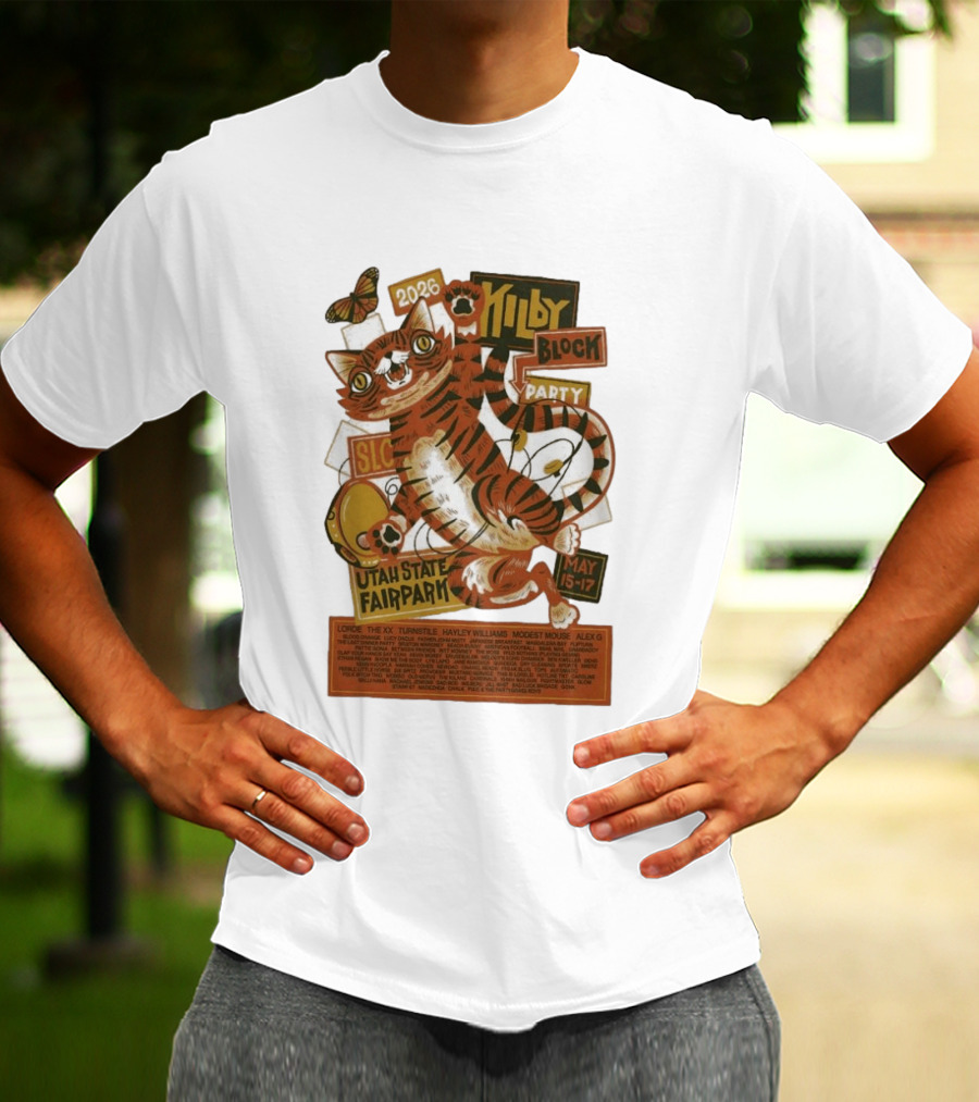 Kilby Block Party 2026 Utah State Fairpark May 15 17 Featuring Lorde Hayley Williams Modest Mouse And More T-Shirt