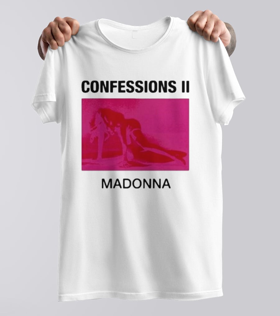 Madonna Confessions II Neon Pink Crawling Pose T-Shirt