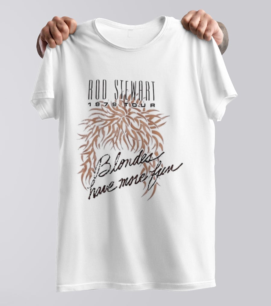 Rod Stewart Blondes Have More Fun 1979 Tour T-Shirt
