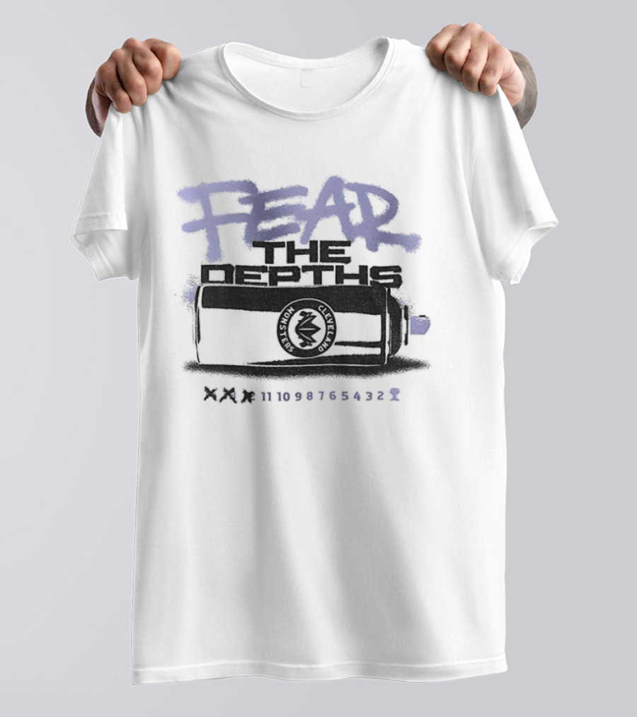 Fear The Depths Cleveland Monsters Hockey NHL 2026 T-Shirt