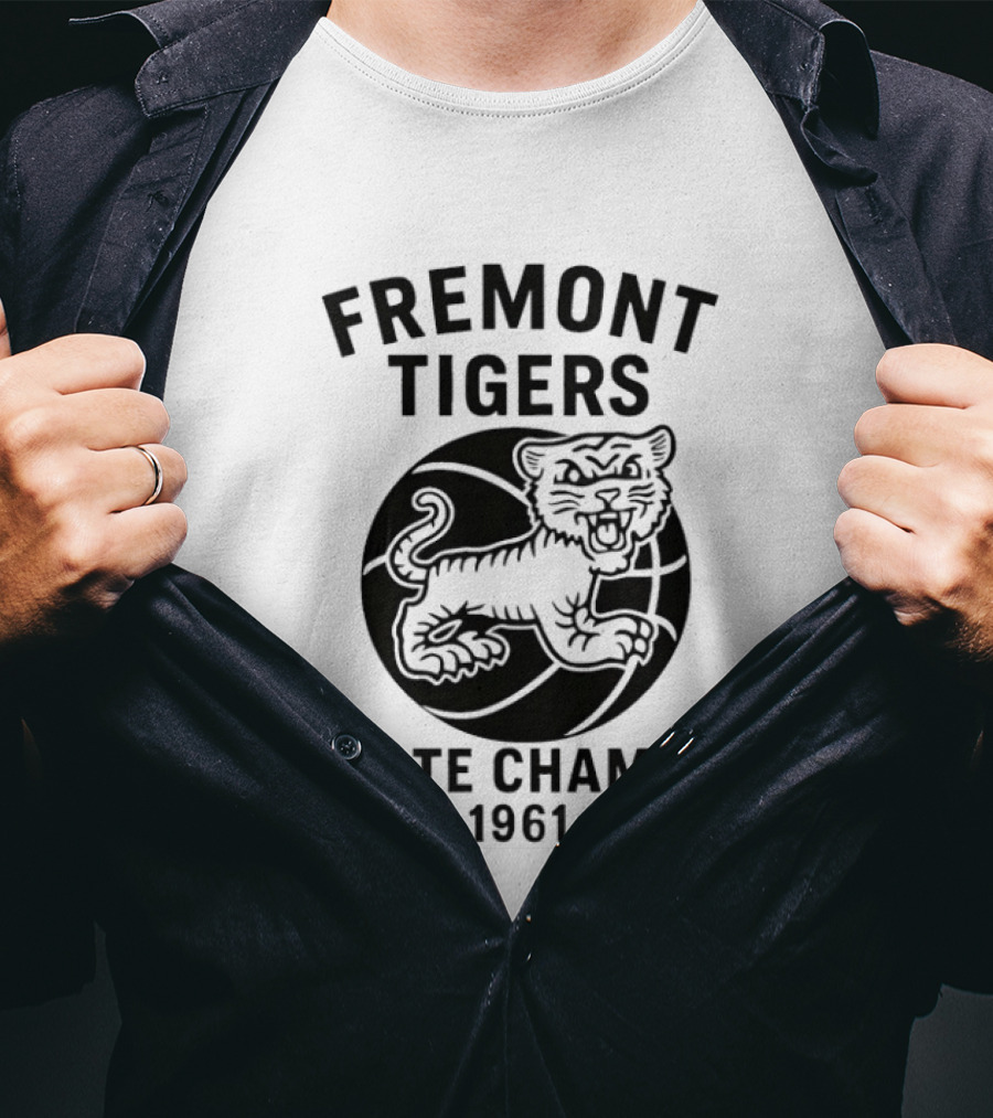 Fremont Tigers State Champs 1961 Basketball Team T-Shirt