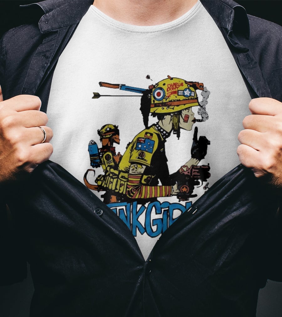 Tank Girl Comic Punk Rock Charlie Don't Surf T-Shirt