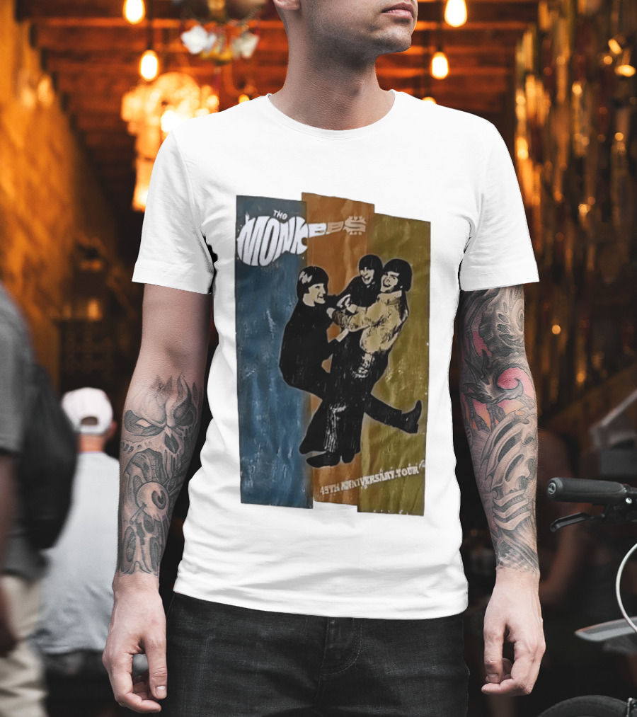 The Monkees 45th Anniversary Tour Vintage Band Celebration T-Shirt