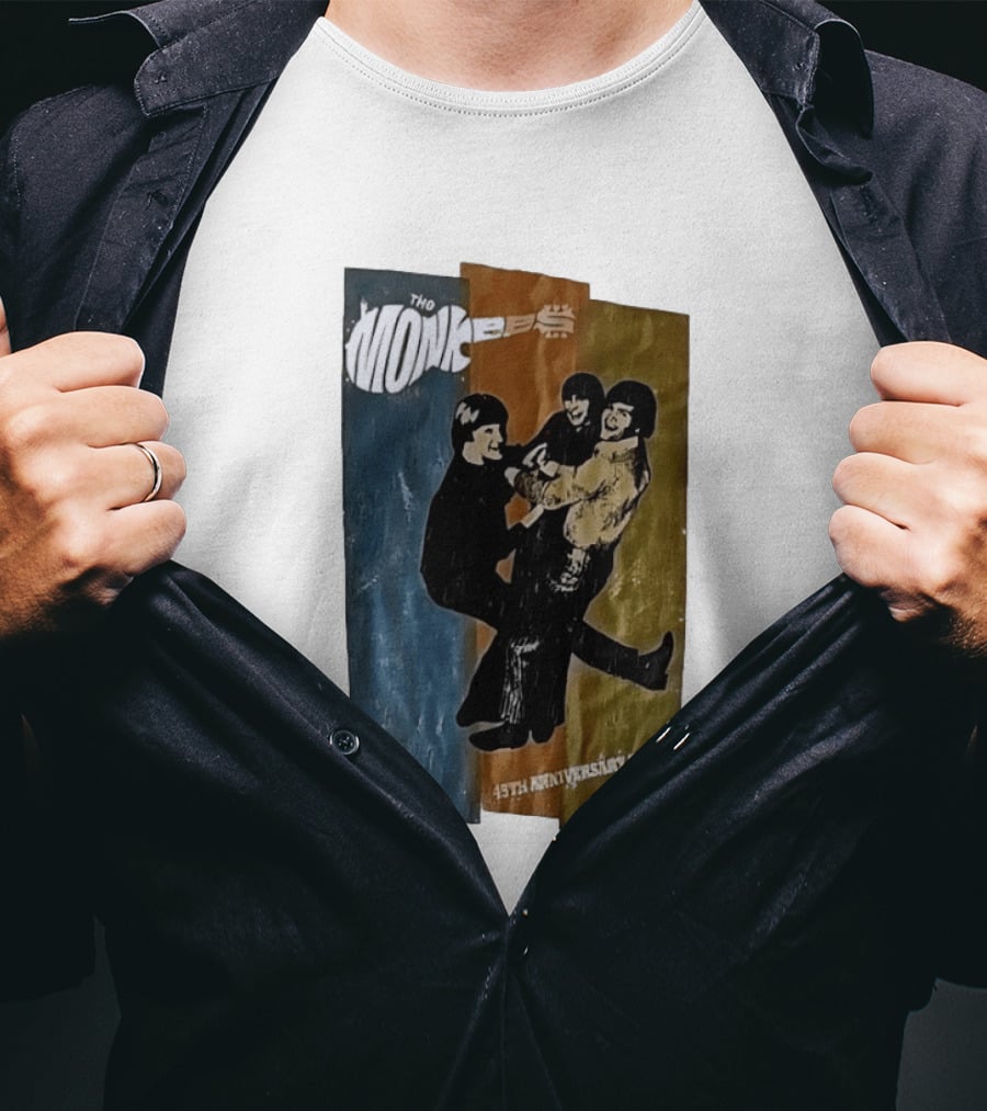 The Monkees 45th Anniversary Tour Vintage Band Celebration T-Shirt