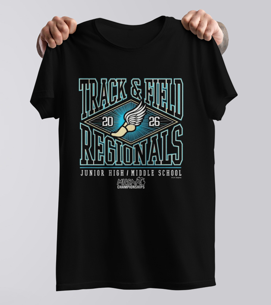 2026 MHSAA Track & Field Regionals Junior High Middle School T-Shirt