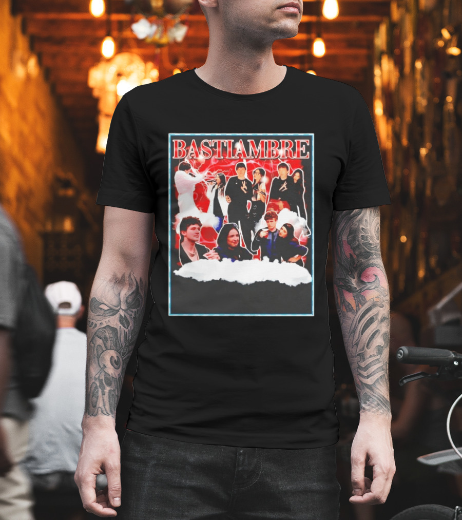 Bastiambre Movie Pop Culture Characters Collage T-Shirt