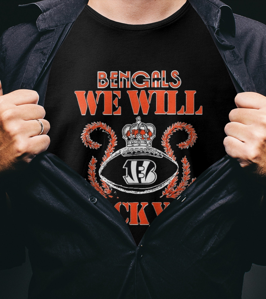 Bengals We Will Rock You 2026 Football Crown T-Shirt