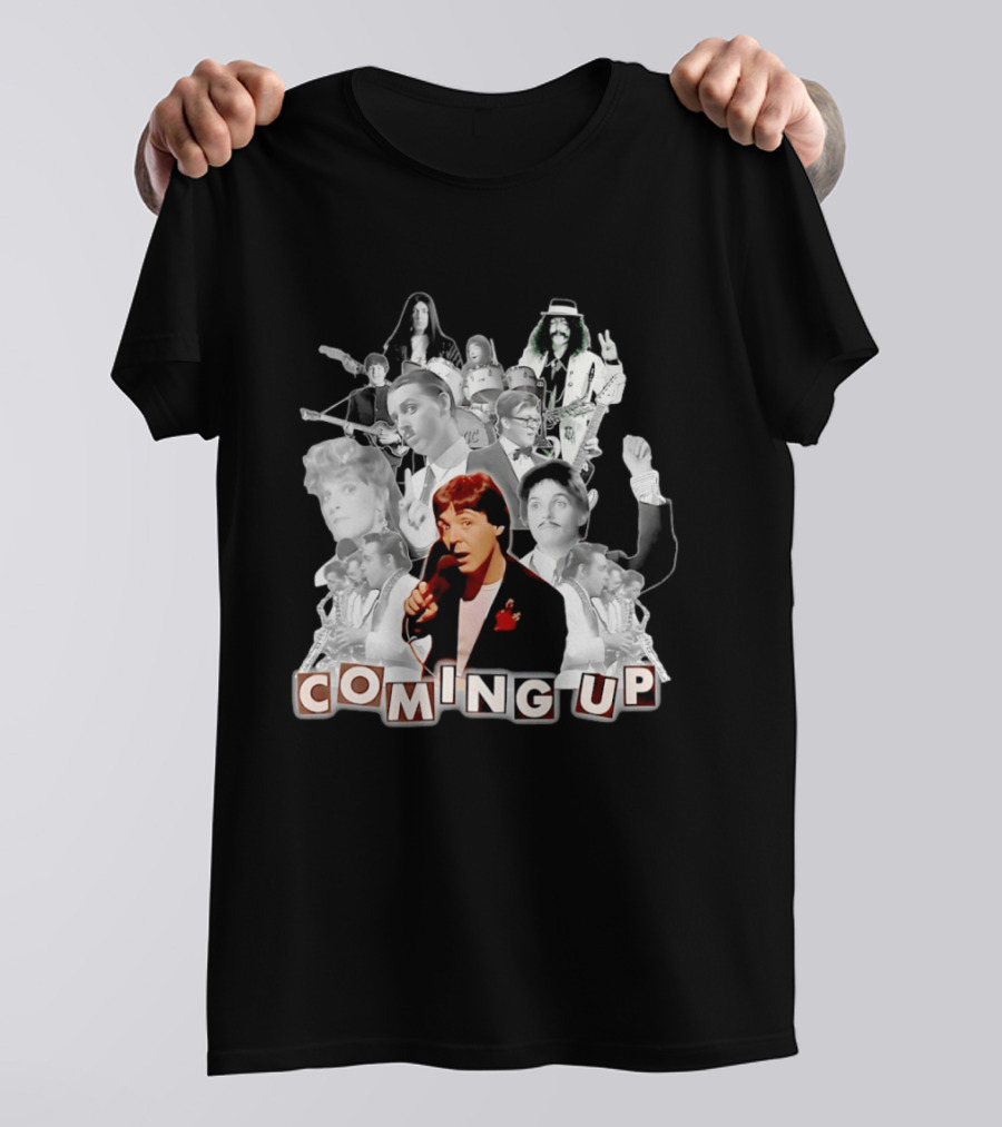 Coming Up Album Paul McCartney Music Video Characters And Band Collage T-Shirt